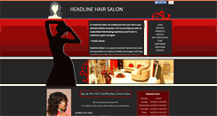 Desktop Screenshot of headlinehairsalon.com